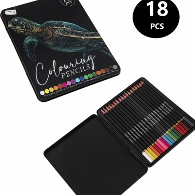 Craft ID Lápis de Cor 18 Unidades Caixa Metálica