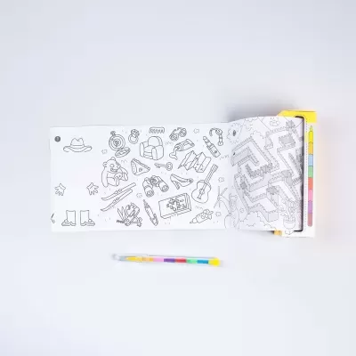 OMY Pocket Games Mini Rolo de Colorir Atlas