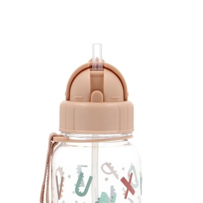 Garrafas Com Palhinha 500ml Funny Letters