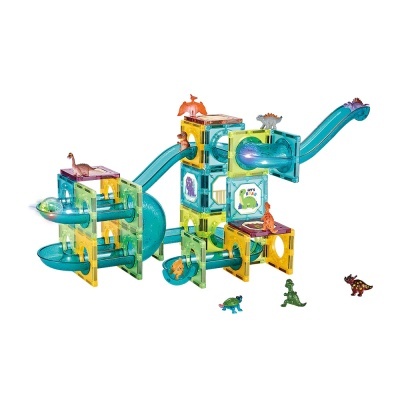 Giros Jogo Magnético Luminoso Dinos 73 Peças