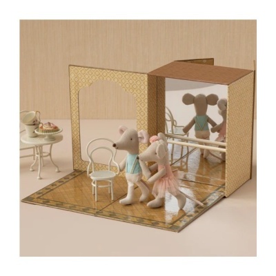 Maileg Ratinhos Bailarinos Estúdio de Dança Irmã e Irmão Maileg Ratinhos Bailarinos Estúdio de Dança Irmã e Irmão