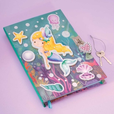 Diário com Cadeado Sereia