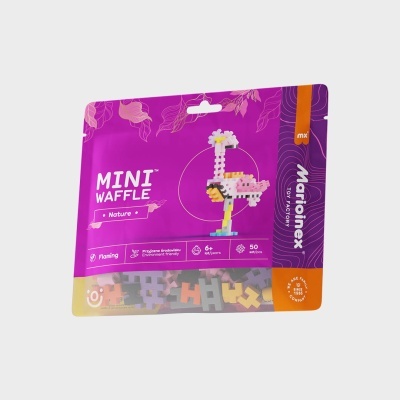 Marioinex Mini Waffle Nature Flamingo 50 pcs