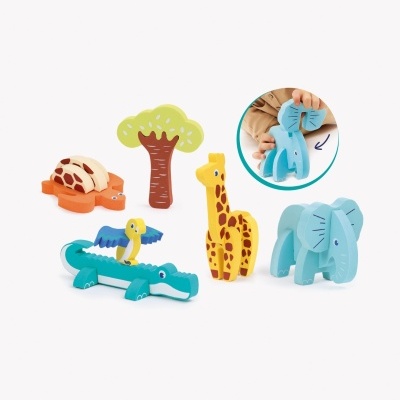 LUDI Puzzle De Espuma Animais 3D