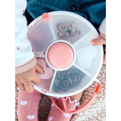 Göbe Lunchbox Snack Spinner Rosa Coral