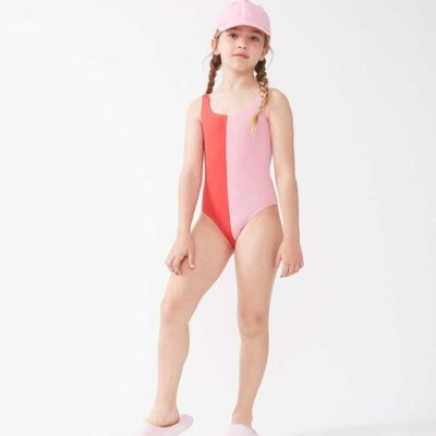 Compañia Fantástica Mini Fato de Banho Bicolor Rosa e Vermelho