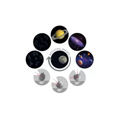 Kidywolf KIDYSTAR Projetor Galáxias e Espaço Azul