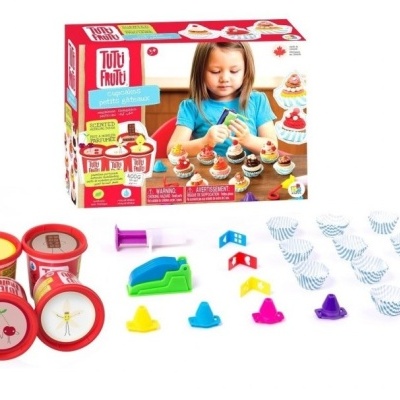 Tutti-Frutti Plasticina Orgânica Perfumada Set Cupcakes