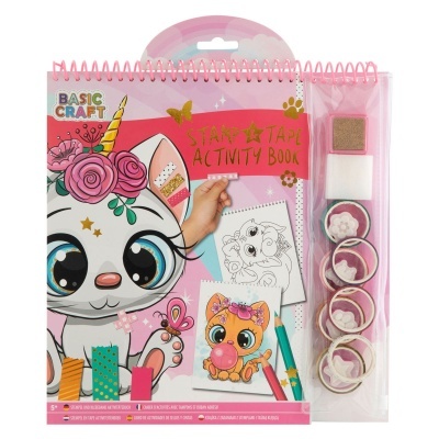 Moxy Caderno de Atividades Stamp & Tape Gatinhos