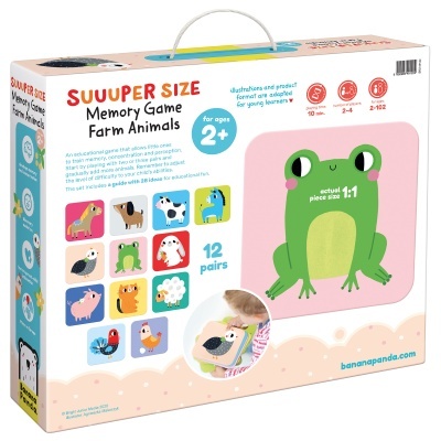 Banana Panda Grande Jogo da Memória Animais Da Quinta