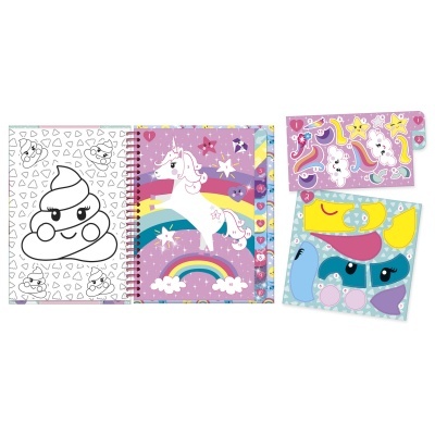 Totum Livro de Autocolantes com Números Unicórnios