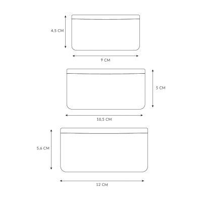 Tutete Conjunto 3 Caixas para Alimentos Magical Forest Tutete Conjunto 3 Caixas para Alimentos Magical Forest