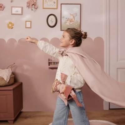 Little Dutch Boneca De Pano Super-Herói Rosa 35 Cm