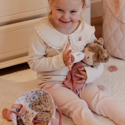 Little Dutch Boneca Bebé Rosa Com Alcofa