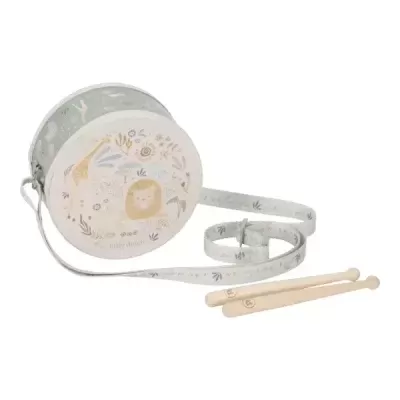 Little Dutch Tambor Musical Safari Friends Verde Little Dutch Tambor Musical Safari Friends Verde