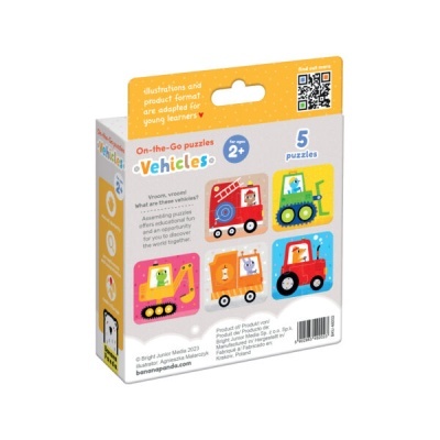 Banana Panda Puzzle On-The-Go Veículos 2 anos