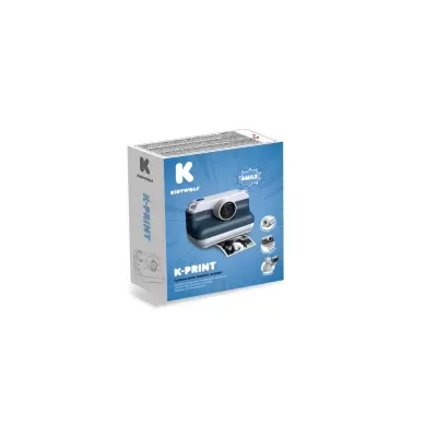 Kidywolf K-Print Máquina Fotográfica Instantânea Retro Azul
