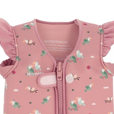 Monnëka Colete de Natação Flutuador Rosa Toucan