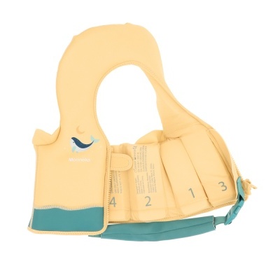 Monnëka Colete Flutuador Whale Teal Learning 1-2 Anos