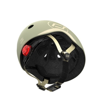 Scoot & Ride Capacete Azeitona XXS