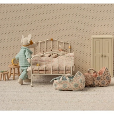 Maileg Cama Vintage Branco Creme Maileg Cama Vintage Branco Creme