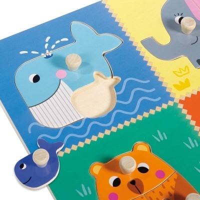 Goula Puzzle de Encaixe Jumbo Mamãs e Bebés