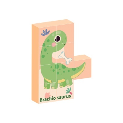 Giros Puzzle 9 Cubos Magnéticos Dinos