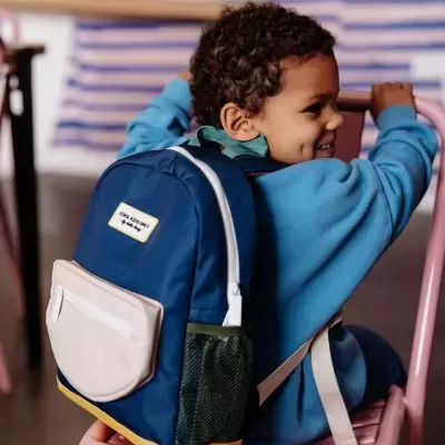 Hello Hossy Mochila Escolar Mini Dark Blue +6 anos