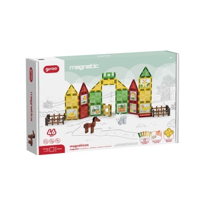 Giros Jogo Magnético A Quinta 46 Peças + 6 marcadores Giros Jogo Magnético A Quinta 46 Peças + 6 marcadores