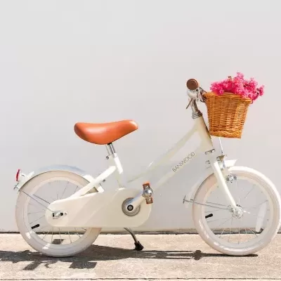 Banwood   Bicicleta Clássica Vintage 14" Creme