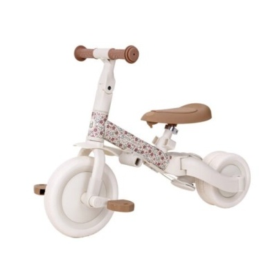 Triciclo Sunny Flower Off White Little Dutch ( 4-Em-1 )