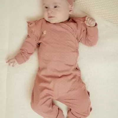 Little Dutch Babygrow Rosa com Folhos – Fairy Garden