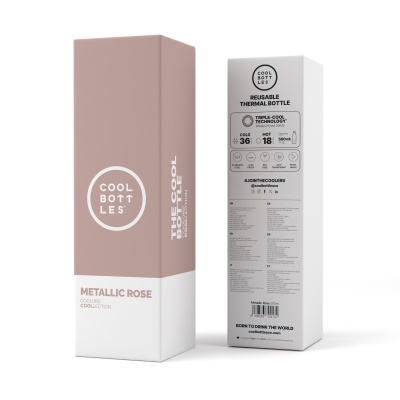 Cool Bottles Garrafa Térmica Metallic Rose 500 ml