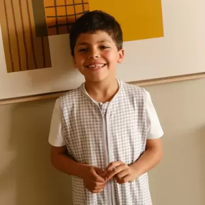 MOLIS&CO Saco de Dormir com Pernas Vichy Grey TOG 0.5 MOLIS&CO Saco de Dormir com Pernas Vichy Grey TOG 0.5