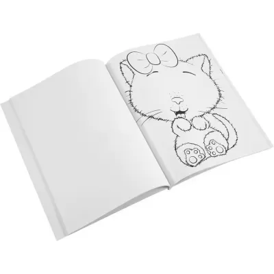 Livro de Colorir com Autocolantes de Expressões Rosa