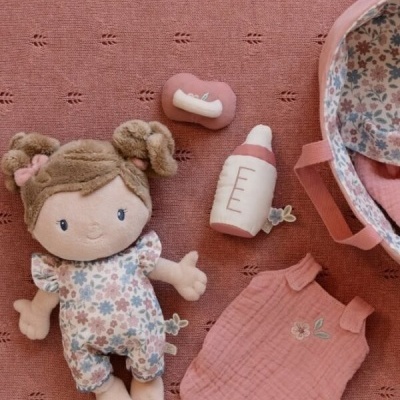 Little Dutch Boneca Bebé Rosa Com Alcofa