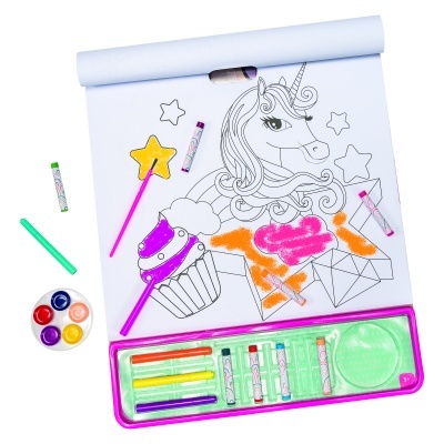 AS Giga Block 5 em 1 Bloco de Desenho com Unicórnios