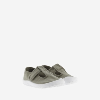 Victoria Shoes Sandália Barefoot Bosco Lona Aloé Victoria Shoes Sandália Barefoot Bosco Lona Aloé