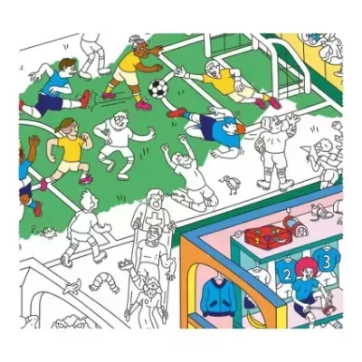 Omy Poster Gigante para Colorir Futebol