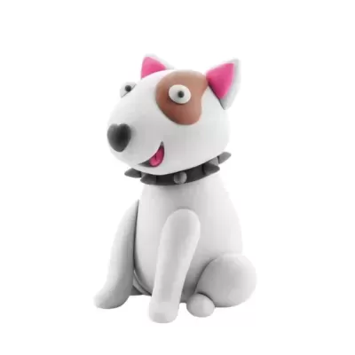 Hey Clay Figura Bull Terrier Pasta de Modelar