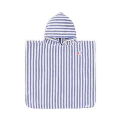 Little Dutch Poncho De Praia Dreamy Purple Stripe