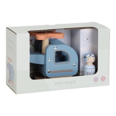 Little Dutch Helicóptero Em Madeira Fsc