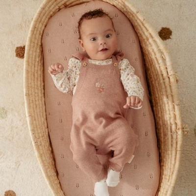 Little Dutch Macacão de Malha Rosa Bebé - Fairy Garden