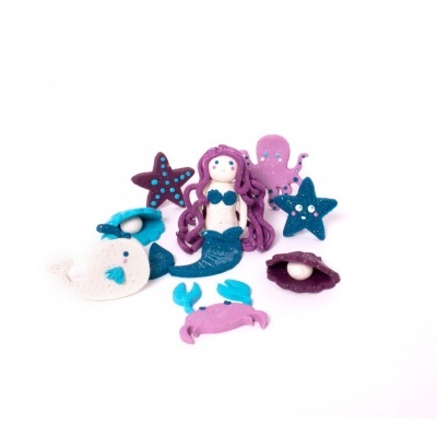 Tutti-Frutti Plasticina Orgânica Perfumada Trio Sereias