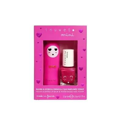 Inuwet Kit Maquilhagem Infantil Verniz + Bálsamo Cereja
