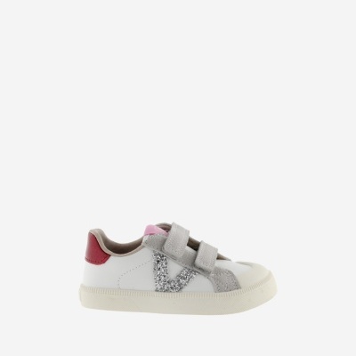 Victoria Shoes Sapatilhas Oliver Efeito Pele Prata Rosa