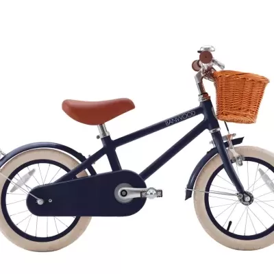 Banwood   Bicicleta Clássica Vintage 14" Azul Marinho