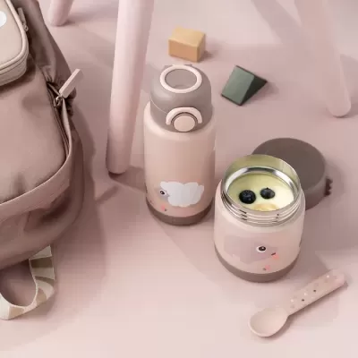 Done by Deer Termo para Sólidos 300ml Tiny Farm Rosa Done by Deer Termo para Sólidos 300ml Tiny Farm Rosa