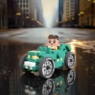 Marioinex Mini Waffle Race Car Richard 50 pcs