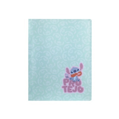 Disney Capa A4 Portefólio Turquesa Stitch Love